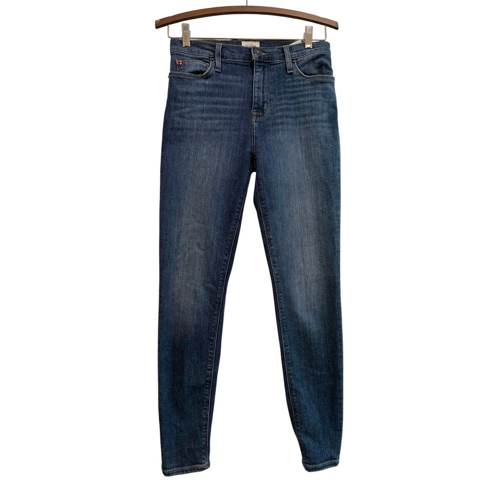 Hudson Blair Super Skinny Jeans Wraith Wash High‎ Rise Dark Indigo Size 26